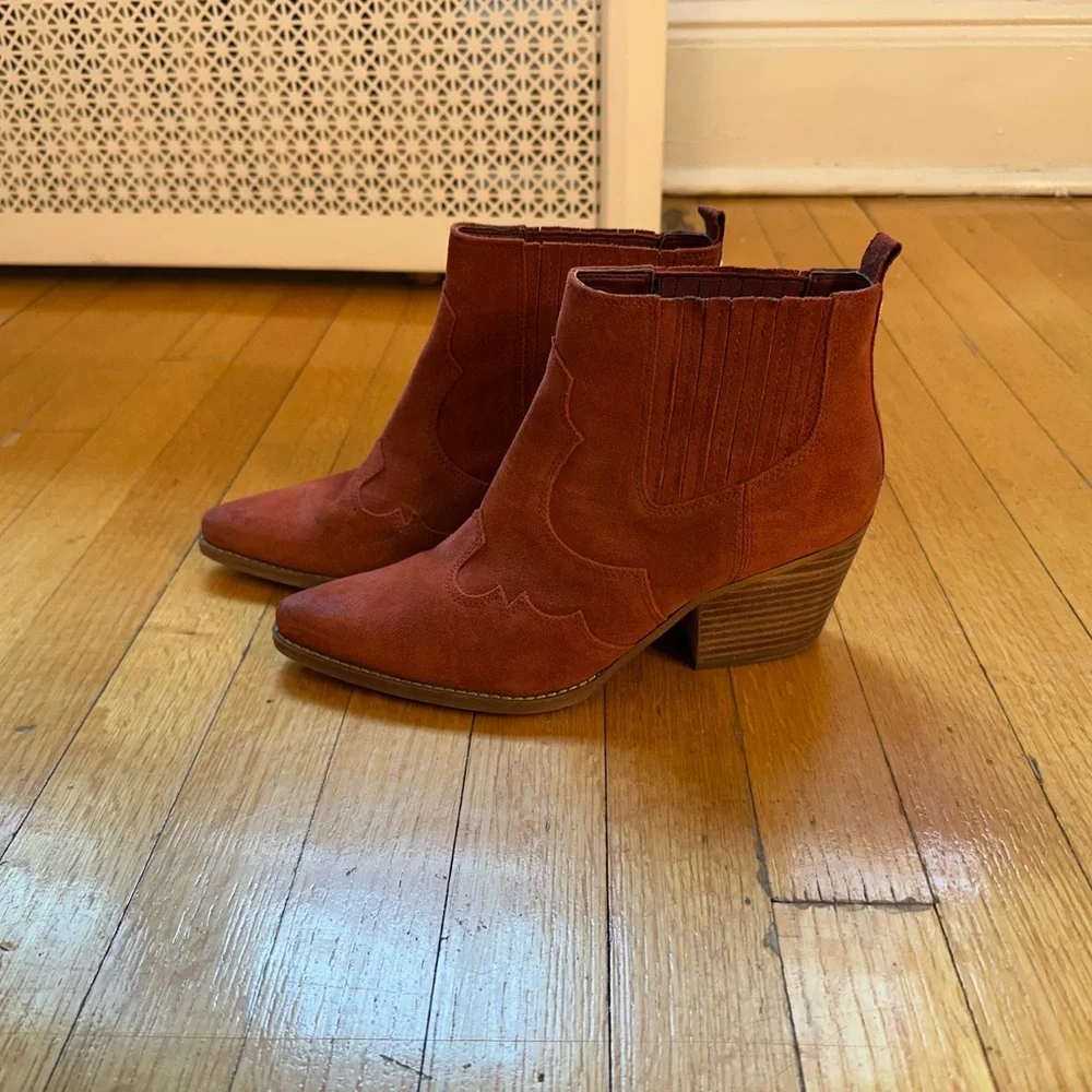 Sam Edelman Paprika Suede Ankle Boots - Picture 1 of 7